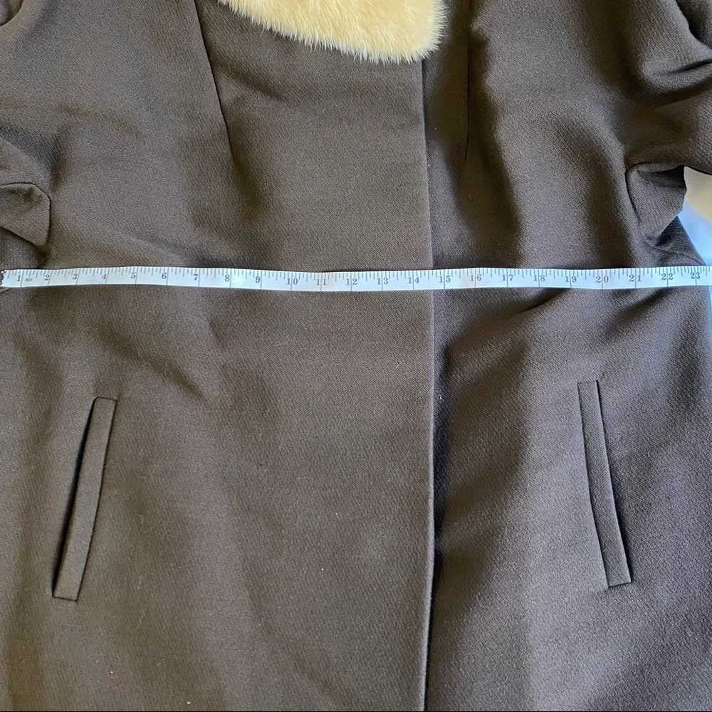 VTG Modell Mid-Century Fur Collared Swing Coat| Regency | Old Hollywood | Mod- M - Picture 4 of 6